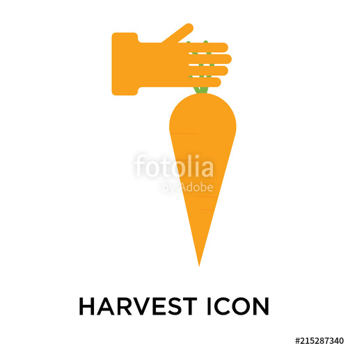 500x500 Harvest Icon Isolated On White Background Simple And Editable