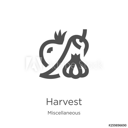 500x500 Harvest Icon Vector From Miscellaneous Collection Thin Line
