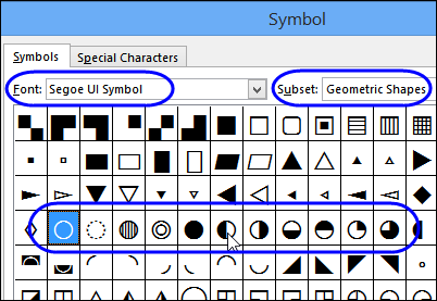 402x277 Create Colored Harvey Balls In Excel Contextures Blog