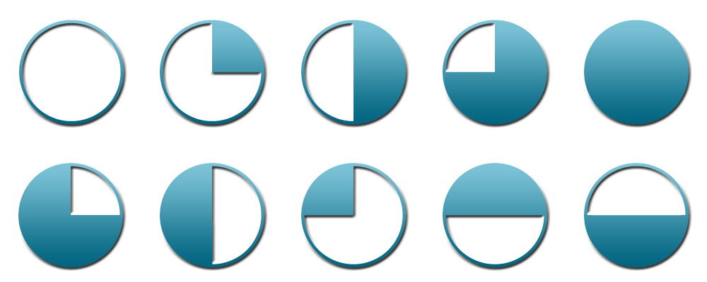 1000x400 Free Harvey Balls For Powerpoint Presentations