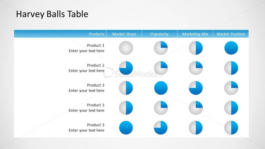 870x489 Harvey Ball Chart Table For Powerpoint