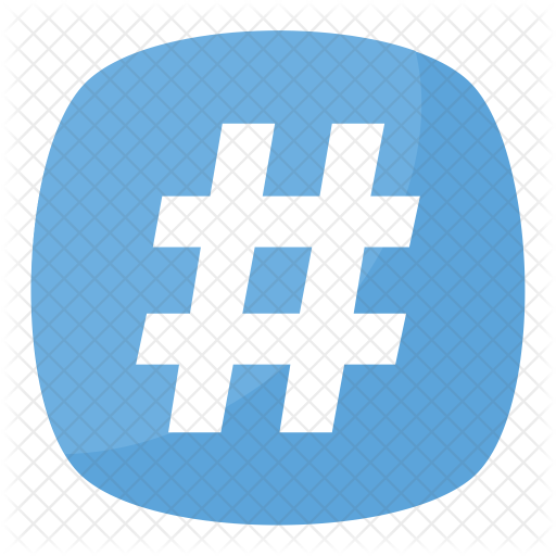 512x512 Hashtag Icon Of Flat Style
