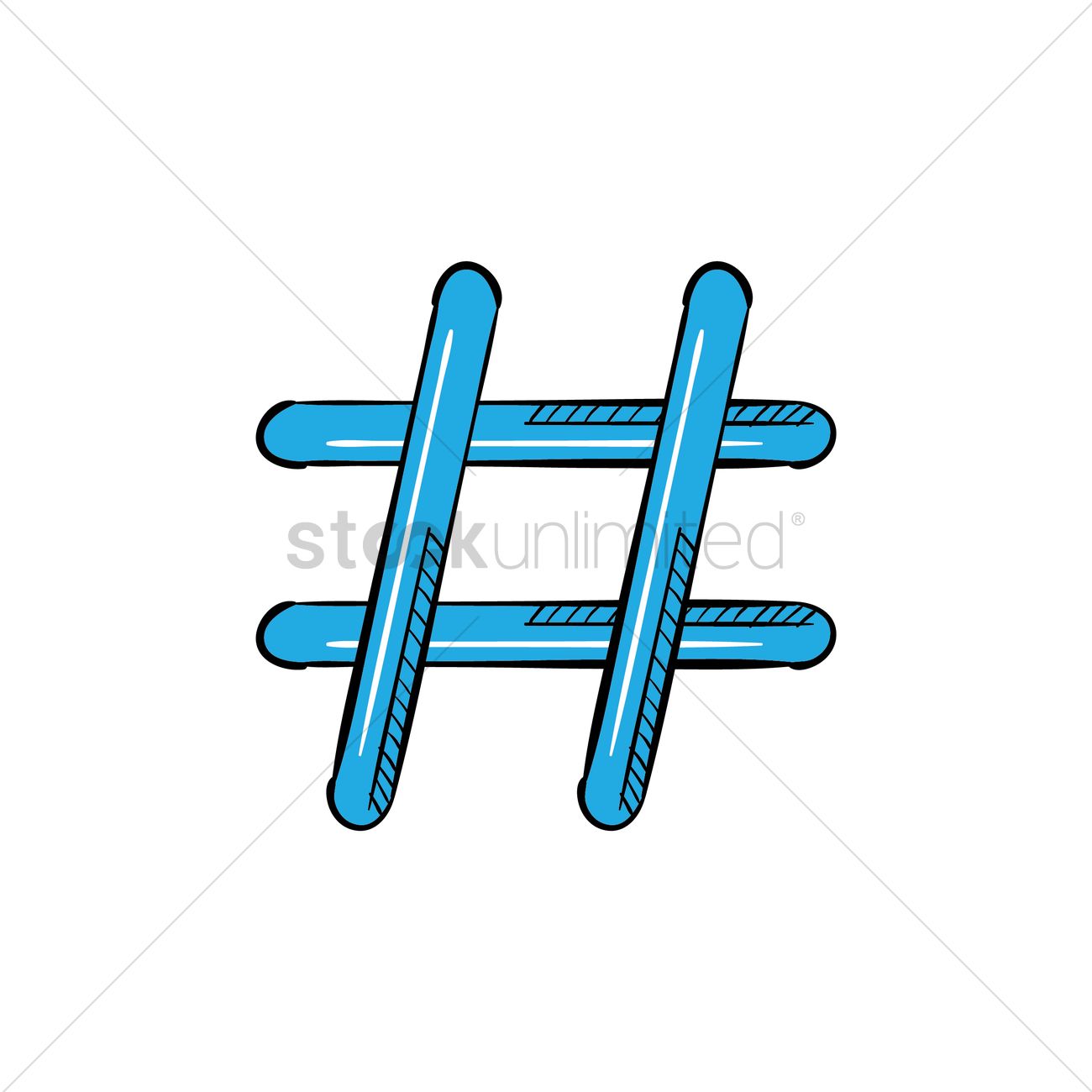 1300x1300 Hashtag Icon Vector Image