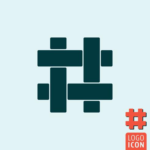 490x490 Hashtag Icon Isolated