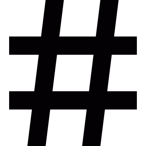 512x512 Hashtag Symbol