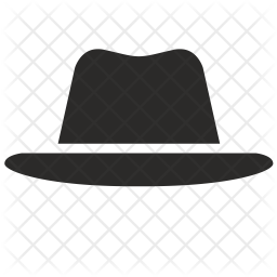 256x256 Classic Hat Icon Of Glyph Style