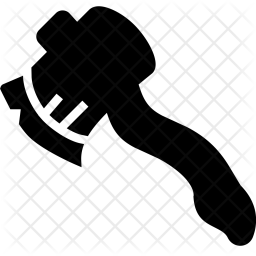 256x256 Hatchet Icon Of Glyph Style