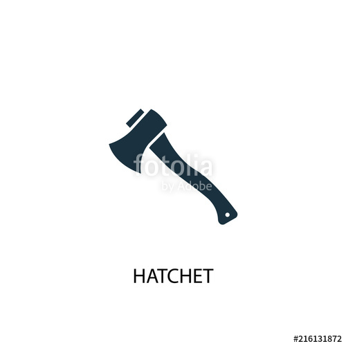 500x500 Hatchet Creative Icon Simple Element Illustration Stock Image