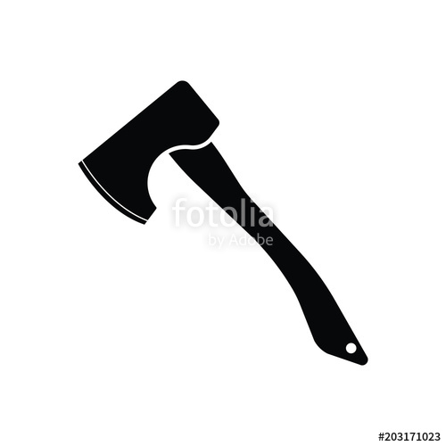 500x500 Simple Hatchet Icon Stock Image And Royalty Free Vector