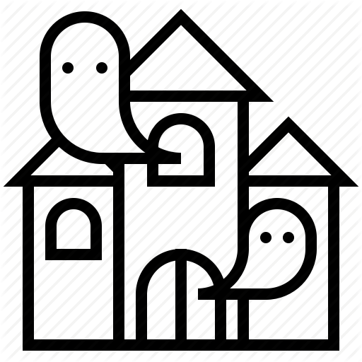 512x512 Haunted, House Icon