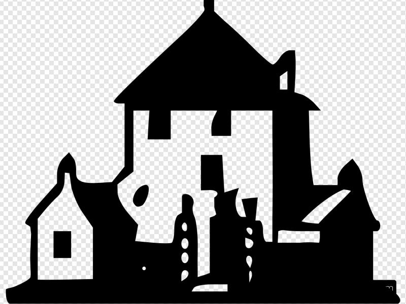 800x600 Haunted House Clip Art, Icon