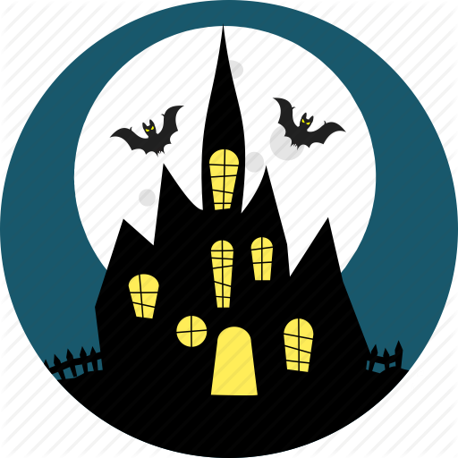 512x512 Castle, Dark, Halloween, Haunted, Horror, House, Scary Icon