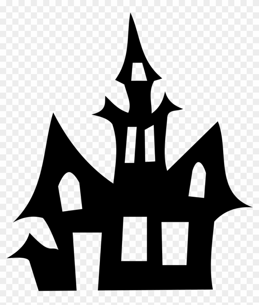 840x988 Halloween Haunted House Icon, Hd Png Download