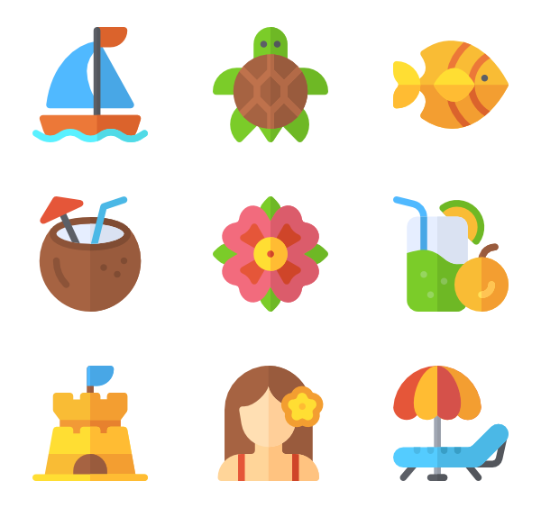 600x564 Hawaii Icon Packs