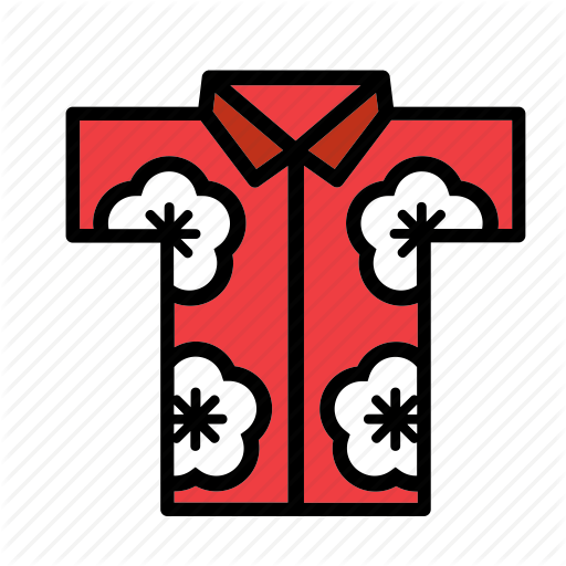 512x512 Accessory, Clothes, Clothing, Garment, Hawaii, Hawaiian, Shirt Icon