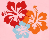 190x156 Icon Hibiscus Flowers Women's Premium T Shirt Spreadshirt