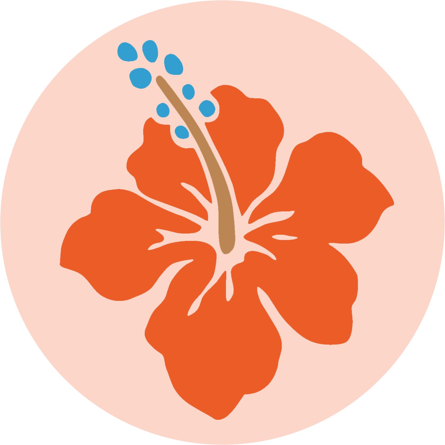 1467x1467 Cool Colorful Hawaiian Island Tropical Cartoon Icon