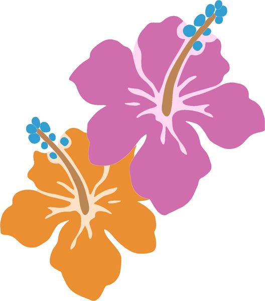 528x600 Cool Colorful Hawaiian Island Tropical Cartoon Icon