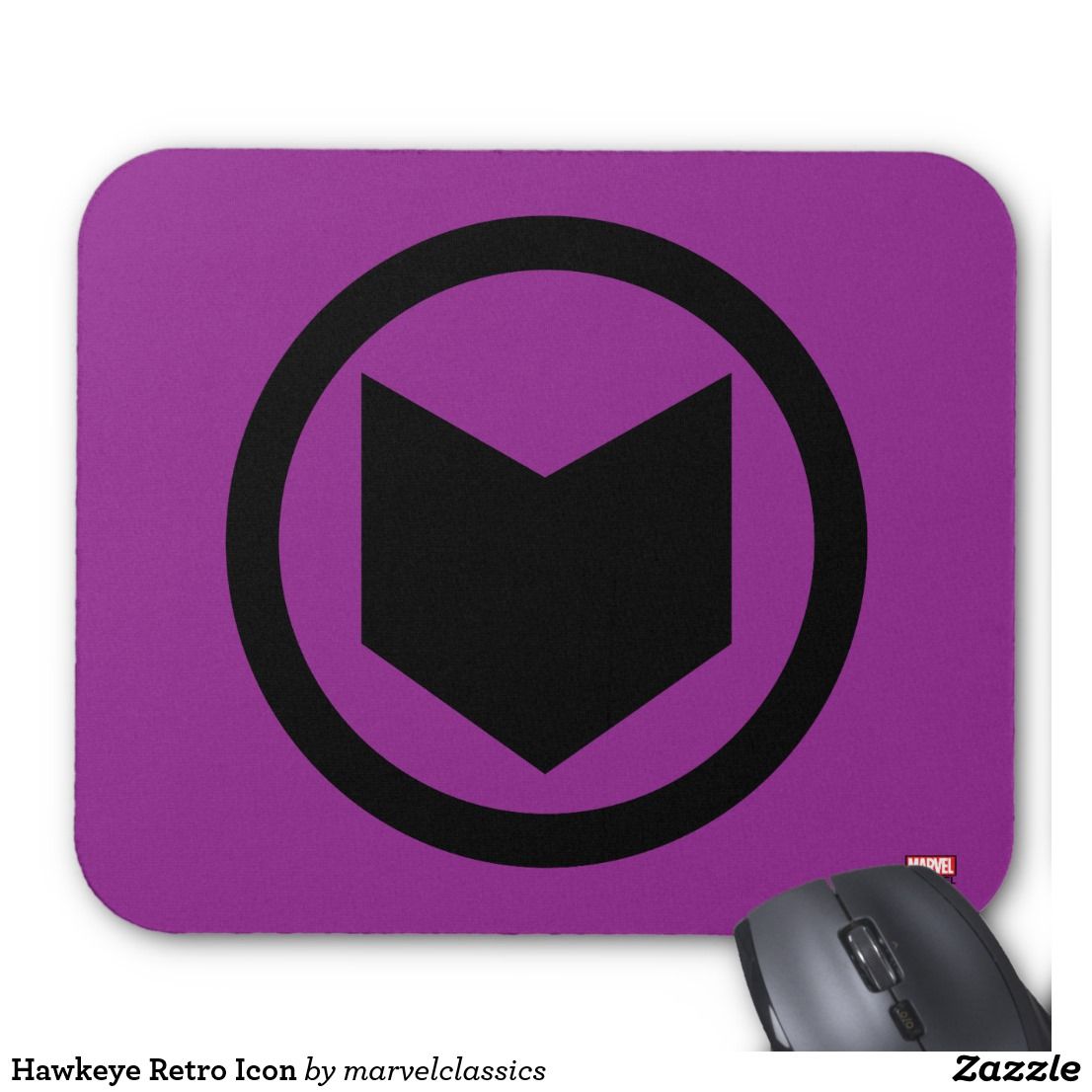 1106x1106 Hawkeye Retro Icon Mouse Pad Custom Marvel Mouse
