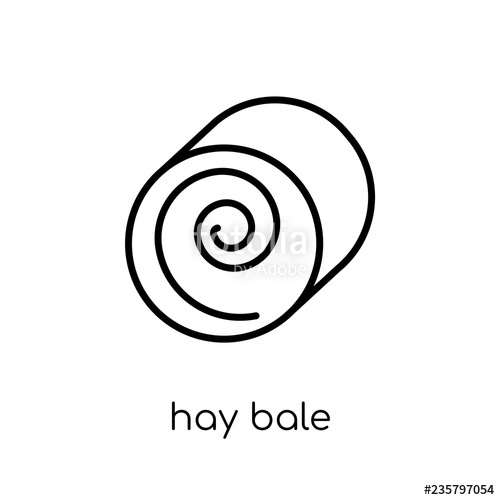 500x500 Hay Bale Icon From Agriculture, Farming And Gardening Collection