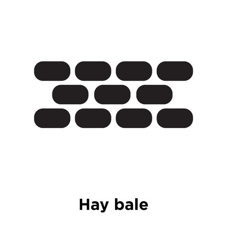 450x450 Hay Bale Icon Vector Isolated On White Background, Logo Concept