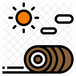 256x256 Haystack Icon Of Colored Outline Style