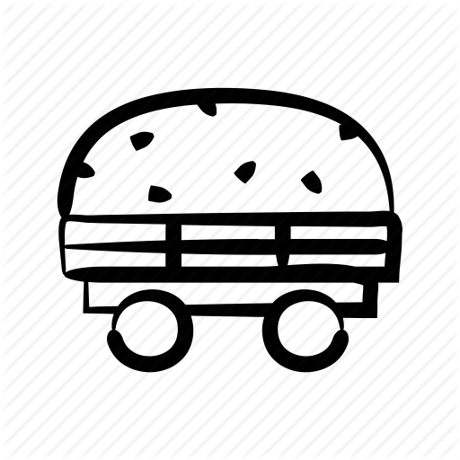 512x512 Agriculture, Cart, Farm, Farming, Hand Drawn, Hay, Haystack Icon