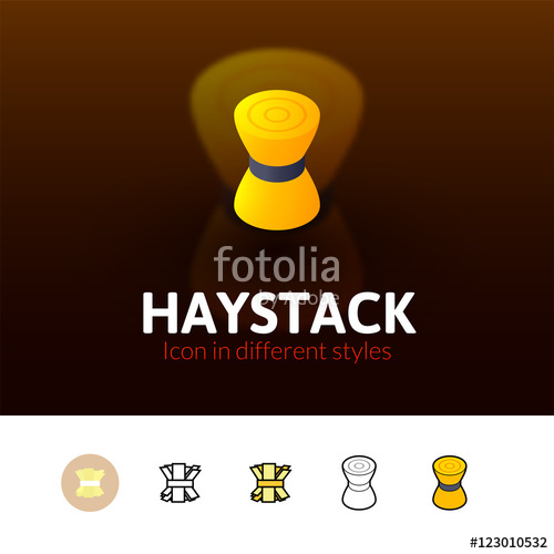 500x500 Haystack Icon In Different Style Stock Image And Royalty Free