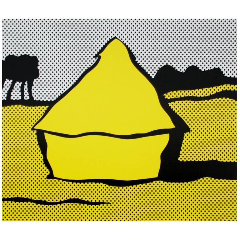 768x768 Roy Lichtenstein Haystack, Original Silkscreen Print