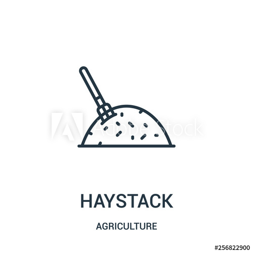 500x500 Haystack Icon Vector From Agriculture Collection Thin Line