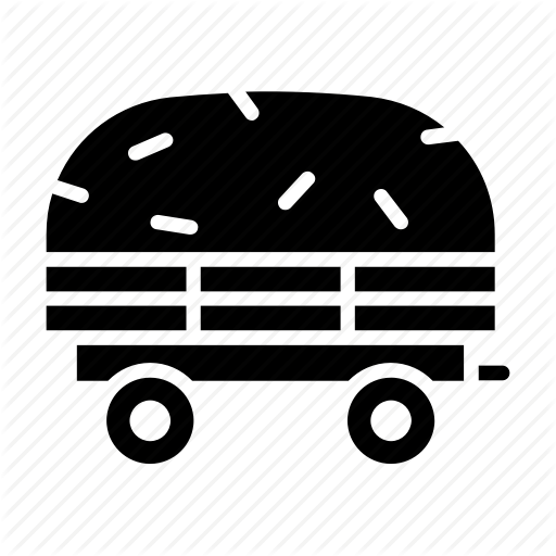 512x512 Farm, Hay, Haystack, Straw, Tractor, Trolley, Wagon Icon