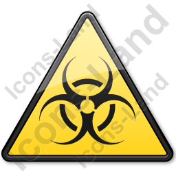 256x256 Biological Hazard Symbol Triangle Icon, Pngico Icons