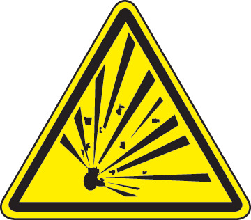 360x316 Explosive Material Hazard Icons Png
