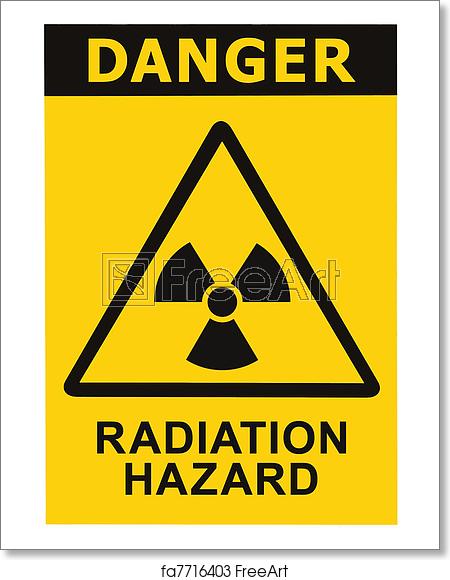 450x580 Free Art Print Of Radiation Hazard Symbol Sign Of Radhaz Threat