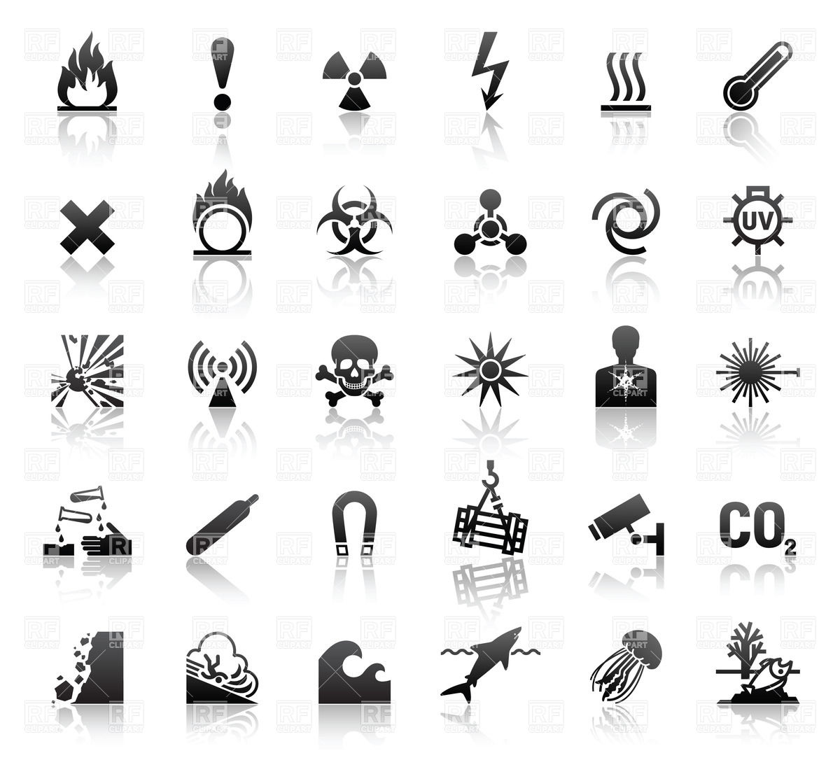 1200x1086 Hazard Signs And Danger Icons Vector Image Of Icons And Emblems