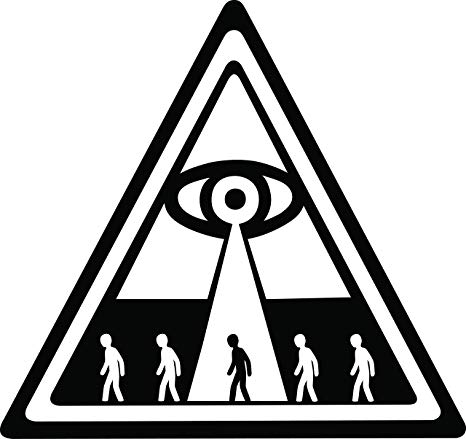 Black And White Abstract Alien Abduction Triangle 466x439 Black And White Abstract Alien Abduction Triangle