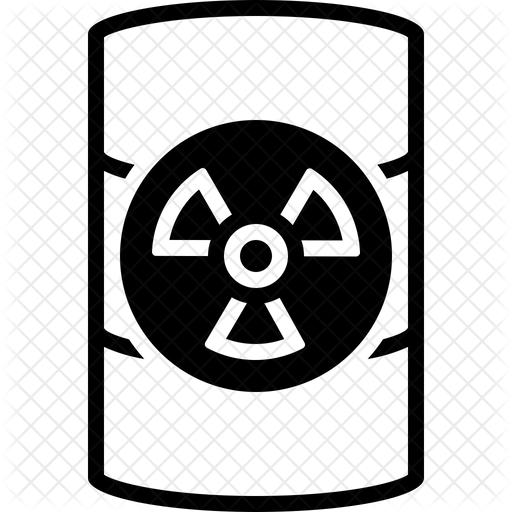 512x512 Hazardous Waste Icon Of Glyph Style