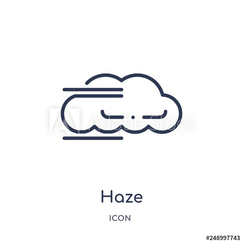 Haze Icon From Weather Outline Collection Thin Line Haze Icon 500x500 Haze Icon From Weather Outline Collection Thin Line Haze Icon