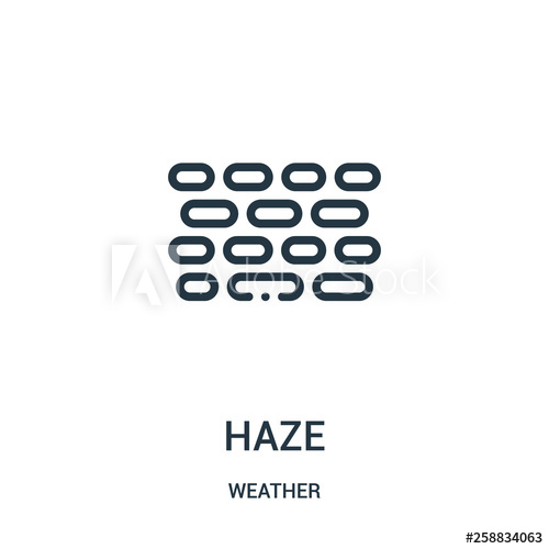 Haze Icon Vector From Weather Collection Thin Line Haze Outline 500x500 Haze Icon Vector From Weather Collection Thin Line Haze Outline