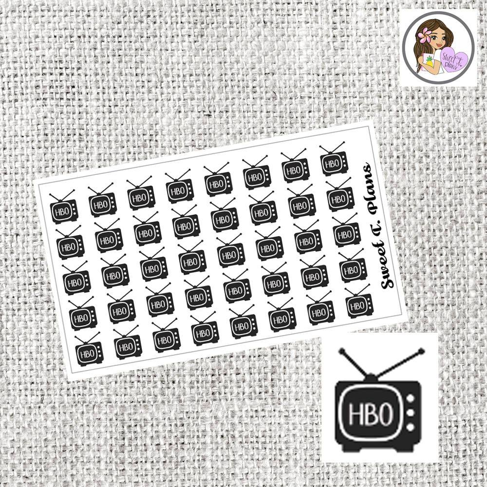 1000x1000 Tv Icon Tracker Youtube Netflix Hbo Hulu Sticker Sheet Sweet T