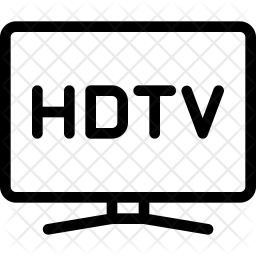 256x256 Hdtv Icon Of Line Style