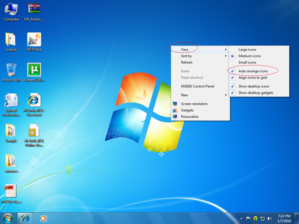 1024x768 Desktop Icon Placement On Startup