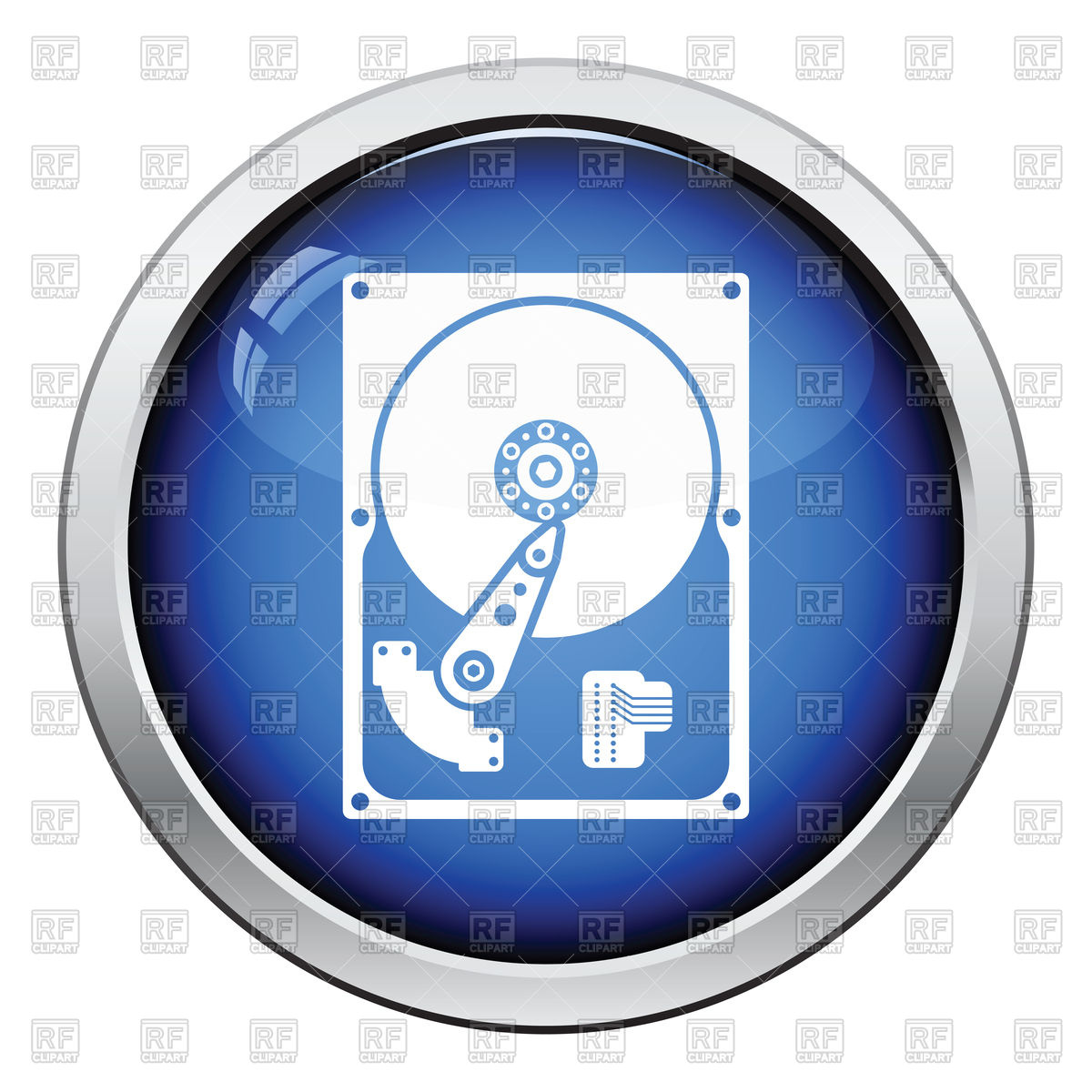 1200x1200 Glossy Button Design Of Hdd Icon Vector Image Of Icons And Emblems