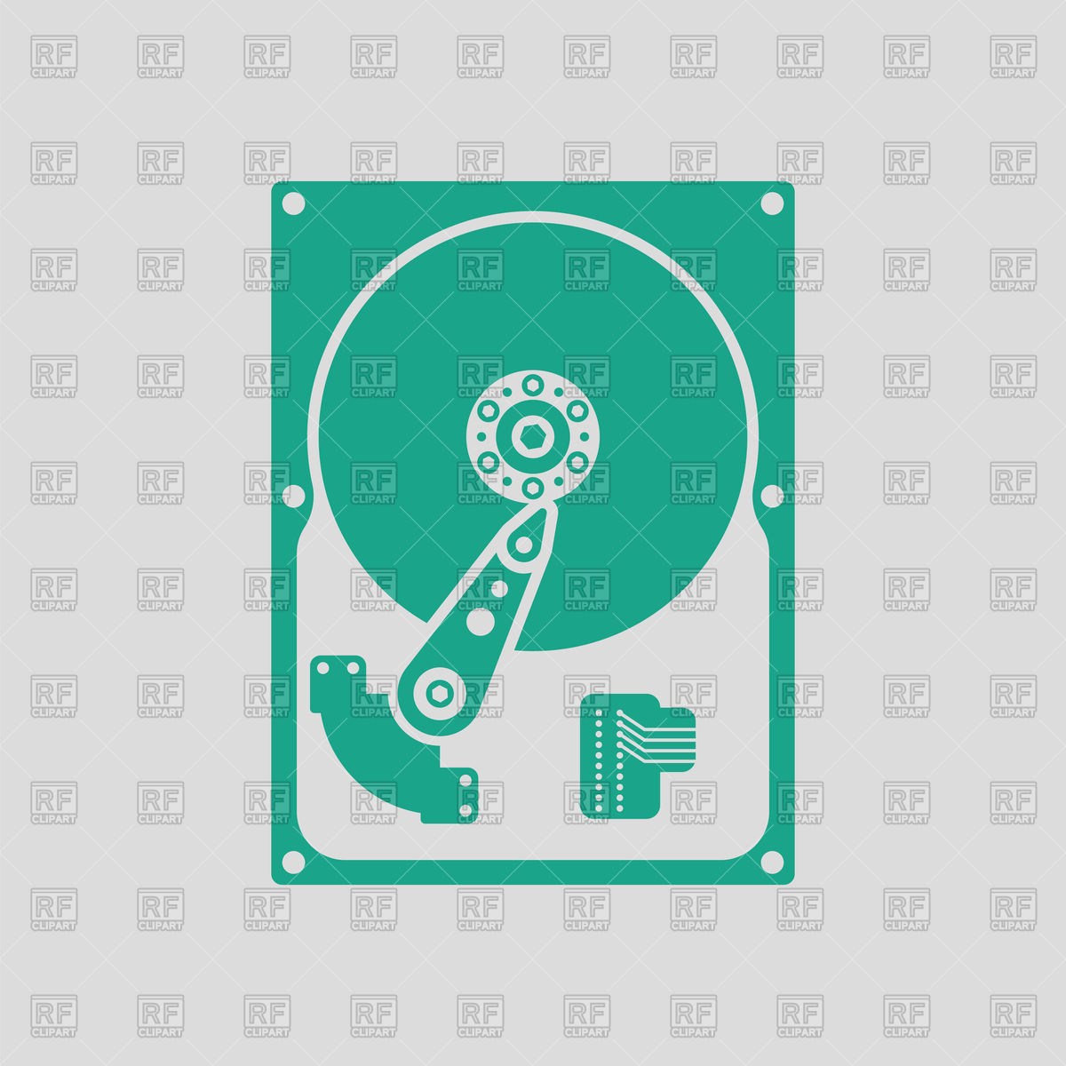1200x1200 Hdd Icon On Gray Background Vector Image Of Technology Angelp