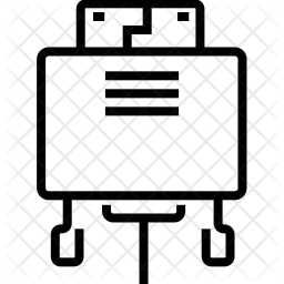 256x256 Computer Hdmi Cable Icon Of Line Style