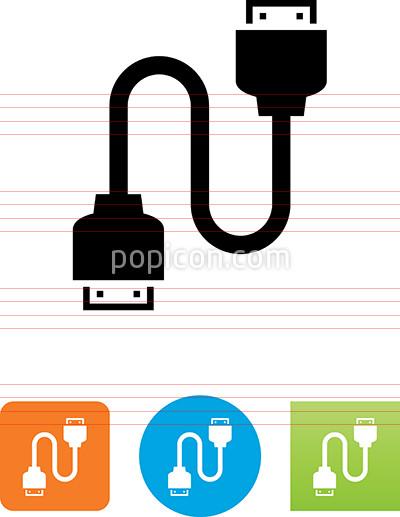400x517 Hdmi To Hdmi Cable Icon