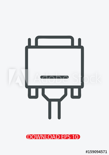 354x500 Hdmi Cable Icon, Vector