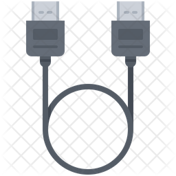 256x256 Hdmi Cable Icon Of Flat Style