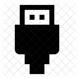 256x256 Hdmi Icon Of Glyph Style