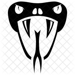 256x256 Snake Head Icon Of Glyph Style